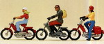 Preiser 10125 фигурки мотоциклисты  H0