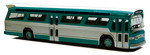Busch 44500  Amerikanischer Bus »Fishbowl«. grün  H0