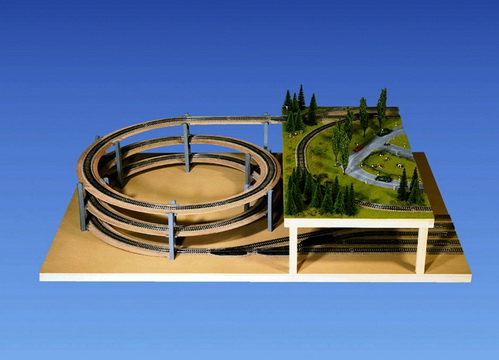 Noch 53105  Спираль пути конструктивный круг 420/483 мм  H0 ― Zugmodell -- Модели железных дорог ведущих фирм: Piko, Roco, Noch, Vollmer, Faller, Auhagen, Trix, Tillig, Busch