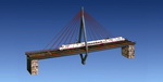 Noch 53501  Пилон моста " Рейн ". длина 100см  H0