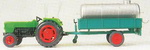 Preiser 17937  Трактор с прицепом  H0
