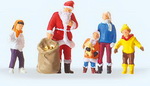 Preiser 29098 фигурки Дед Мороз с детьми  H0