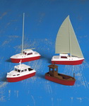 Kibri 39160  набор лодок и катеров  H0