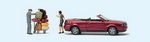 Preiser 33256 фигурки багаж + Audi Cabrio.   H0