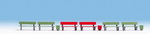 Noch 35848  Скамейки 6шт. + 3 урны  N ― Zugmodell -- Модели железных дорог ведущих фирм: Piko, Roco, Noch, Vollmer, Faller, Auhagen, Trix, Tillig, Busch