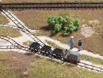 Auhagen 41700  локомотив + 3 вагона + рельсы  H0