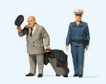 Preiser 44915 фигурки Женщина-полицейский и путешественник  G
