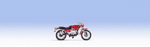 Noch 16444 фигурки Мотоцикл Moto Guzzi 850 Le Mans   H0