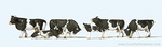 Preiser 10145 фигурки Коровы с черными пятнами  H0