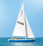 Preiser 10679 фигурки Моряки (3). Парусная лодка "Corsair "  H0