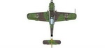 Herpa 81AC057S  Deutsche Luftwaffe Focke Wulf 190D 12./JG54. Germany 1944(без свастики)  1:72