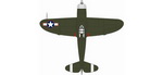 Herpa 81AC063  P47D Thunderbolt USAAF Europe 1943  1:72