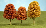 Bachmann 32051 декор Осенние деревья 3 штуки 7.5-10 см.  H0