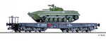 Tillig 15623 вагон с BMP-1 NVA DR Ep.IV TT