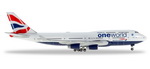 Herpa 531924  B747-400 British Airways "OneWorld"  1:500